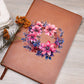 Floral Flower Wreath 083 - Vegan Leather Journal