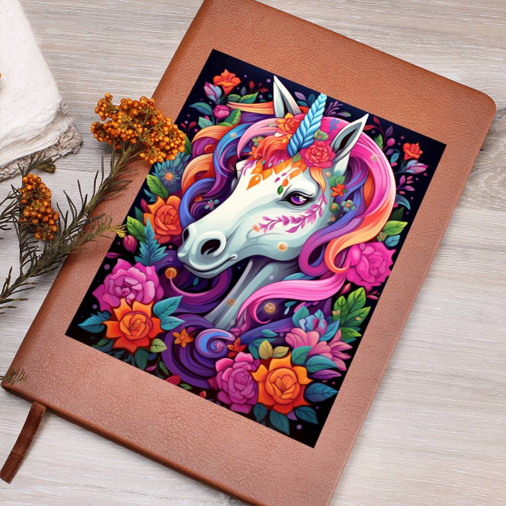 Cute Unicorn 100 - Vegan Leather Journal