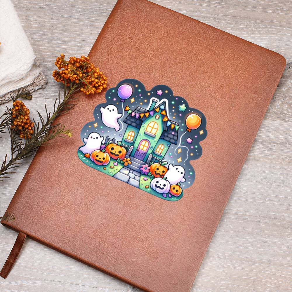 Cute Halloween Sticker 027 - Vegan Leather Journal
