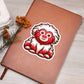 Cute Uakari sticker 204 - Vegan Leather Journal