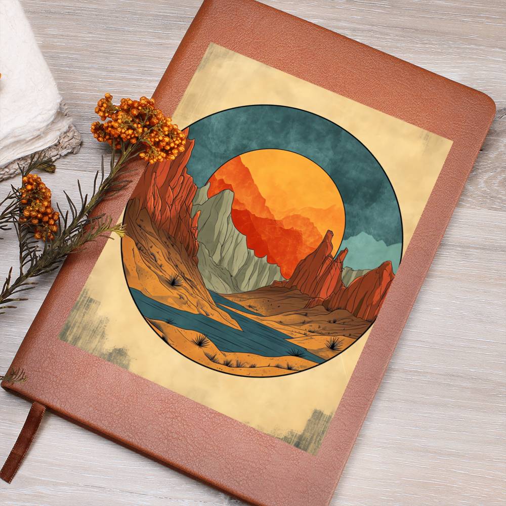 Minimalist BOHO Art 121 - Vegan Leather Journal