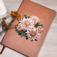 Floral Flower Wreath 090 - Vegan Leather Journal