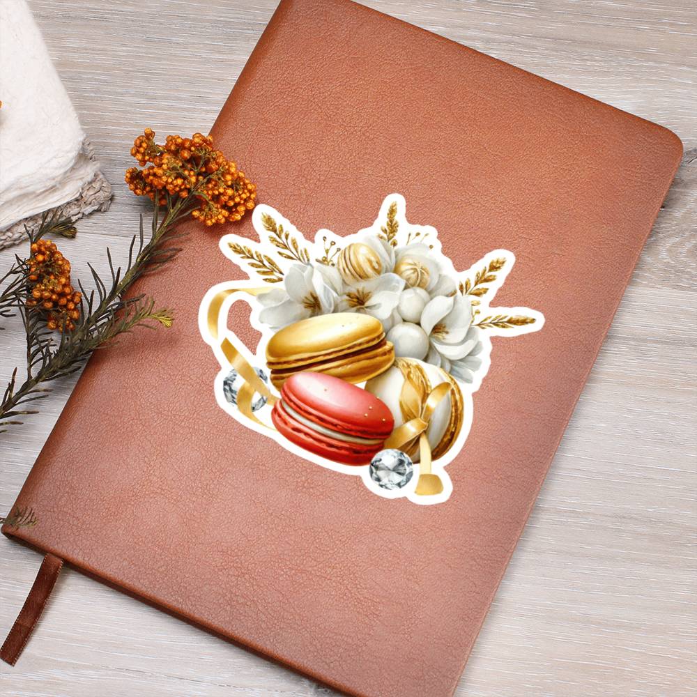 Luxury Wedding Decor Sticker 060 - Vegan Leather Journal