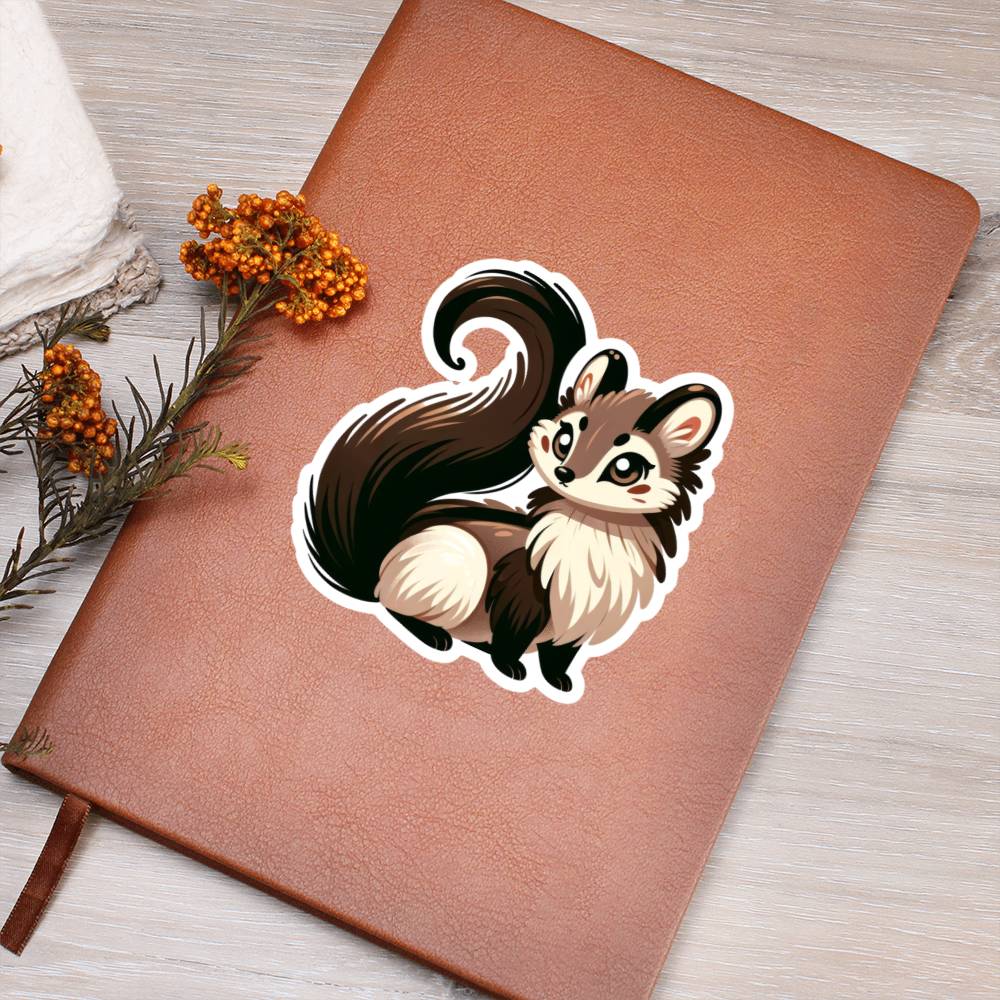 Cute Sable sticker 149 - Vegan Leather Journal