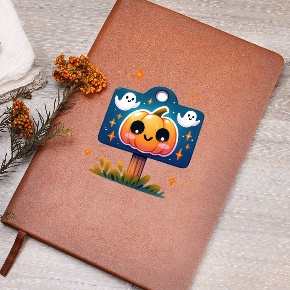 Cute Halloween Sticker 021 - Vegan Leather Journal