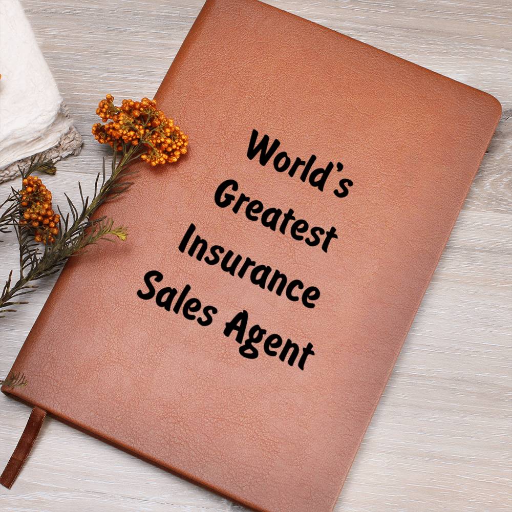 World's Greatest Insurance Sales Agent v1 - Vegan Leather Journal