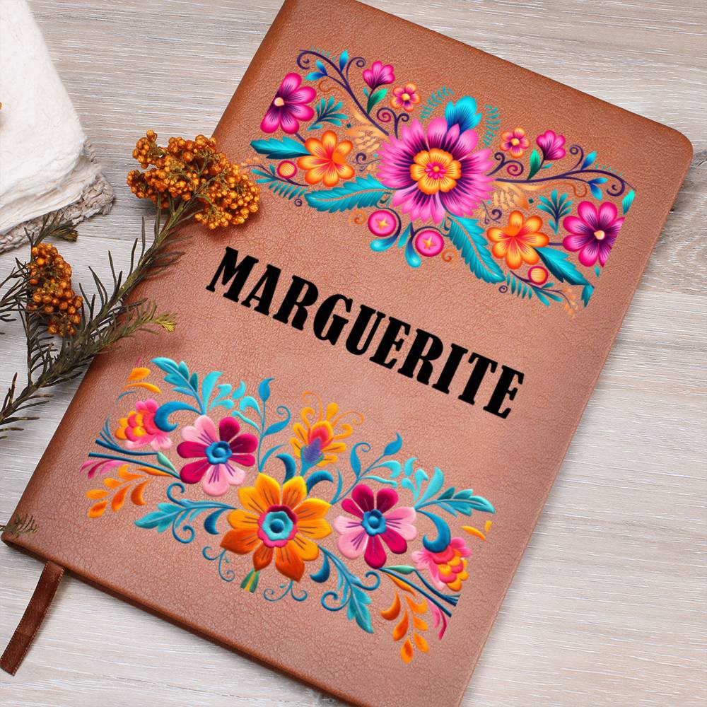 Marguerite (Mexican Flowers 1) - Vegan Leather Journal