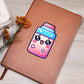 Cute Back to School Sticker 092 - Vegan Leather Journal