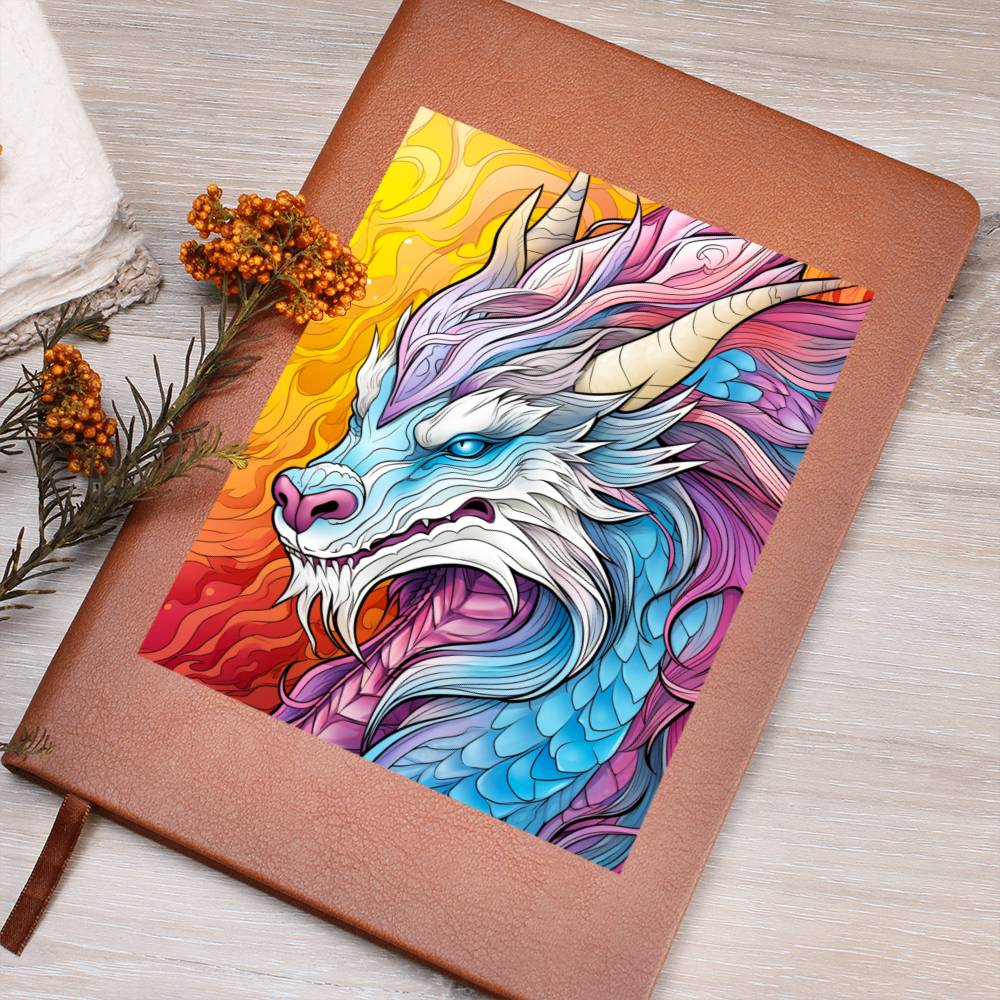 Majestic Dragon 004 - Vegan Leather Journal