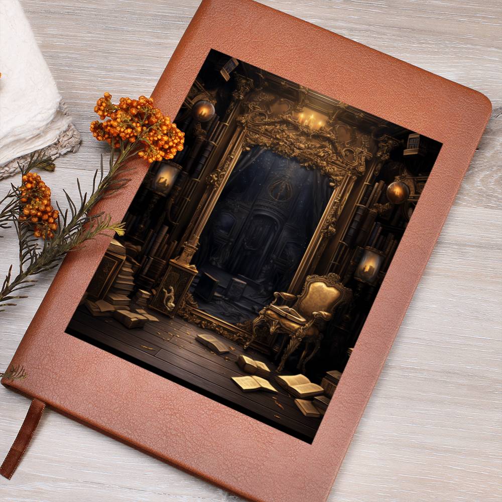Ornate Gold Cover 104 - Vegan Leather Journal