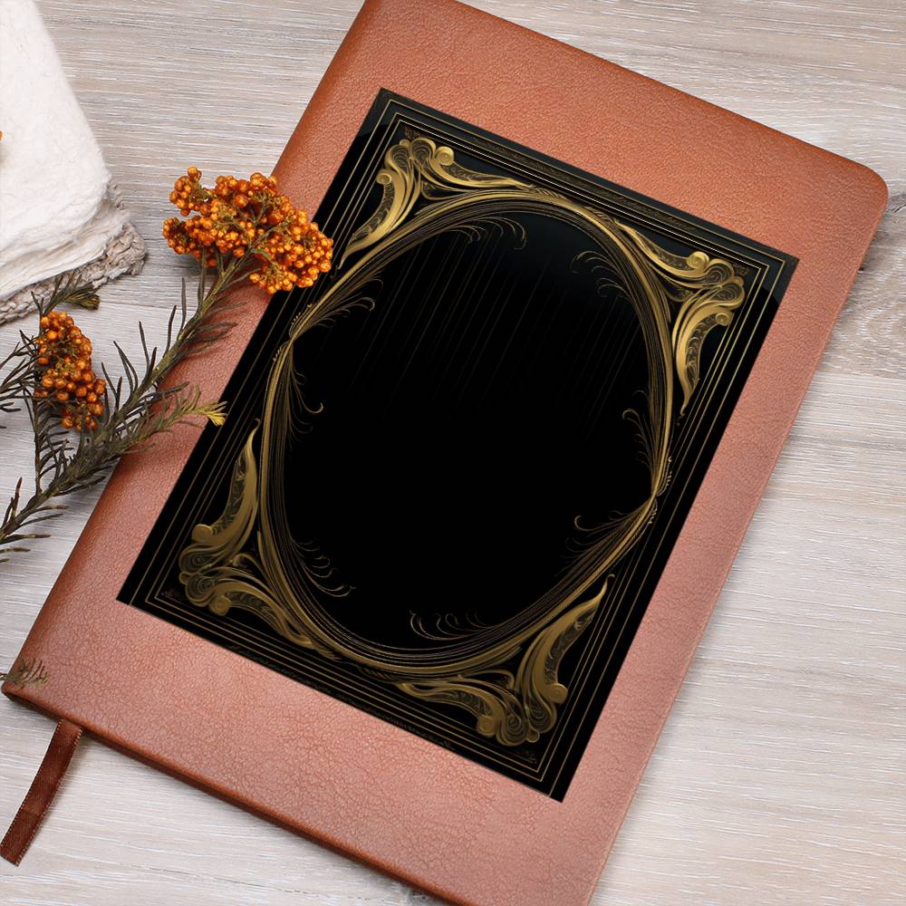 Ornate Gold Cover 078 - Vegan Leather Journal