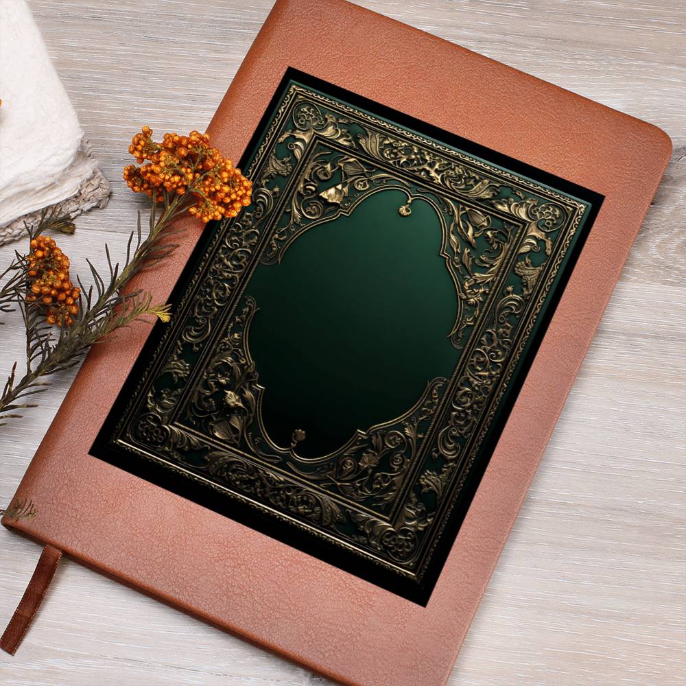 Ornate Gold Cover 127 - Vegan Leather Journal