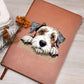 Sealyham Terrier Peeking - Vegan Leather Journal