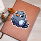 Cute Pigeon sticker 127 - Vegan Leather Journal