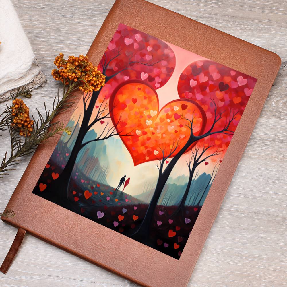 Valentine's Day Art 024 - Vegan Leather Journal