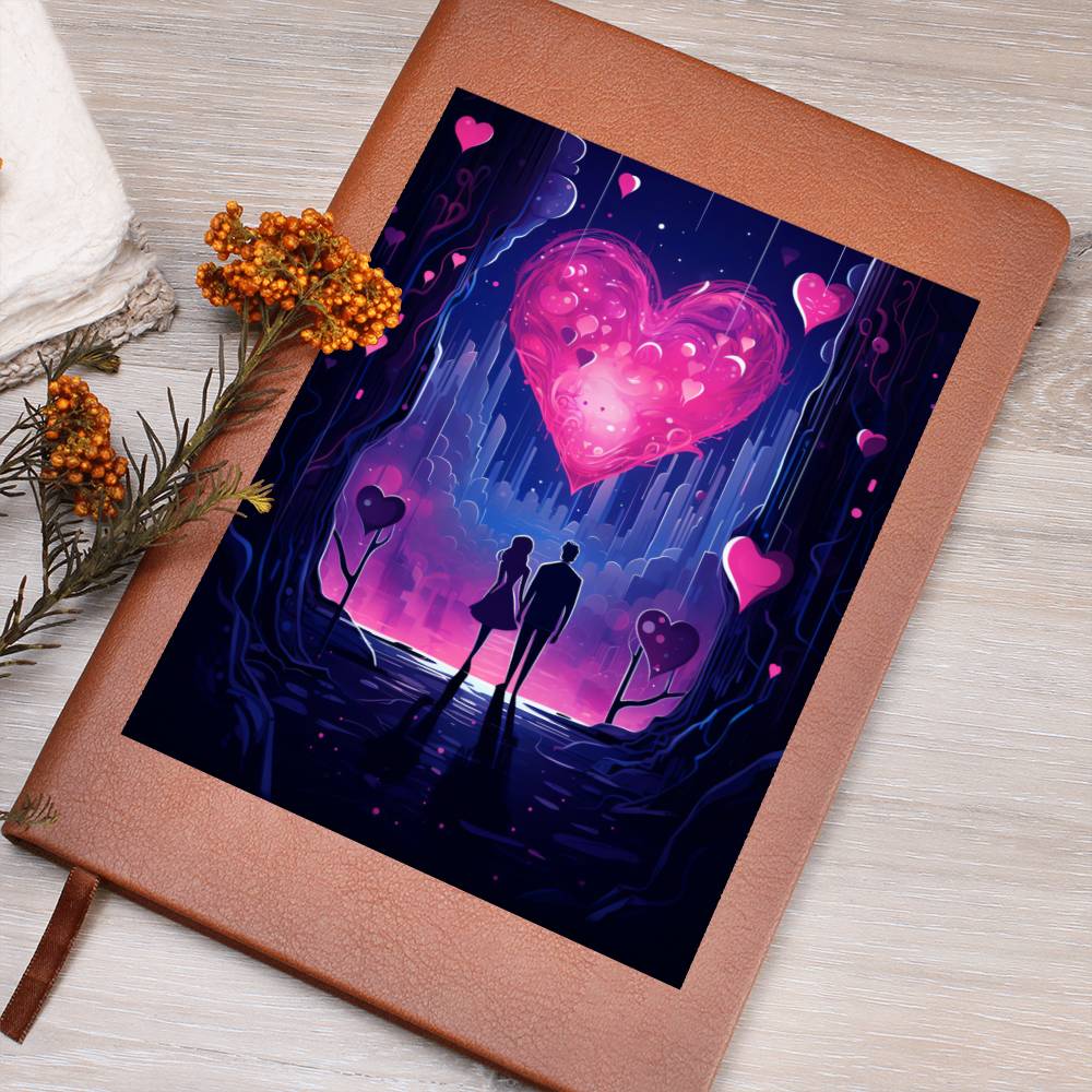Valentine's Day Art 273 - Vegan Leather Journal