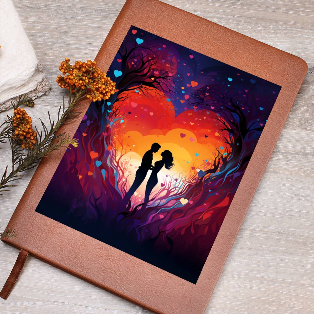 Valentine's Day Art 101 - Vegan Leather Journal
