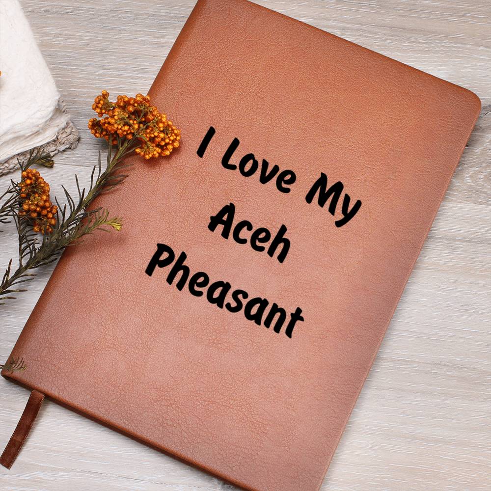 Love My Aceh Pheasant - Vegan Leather Journal