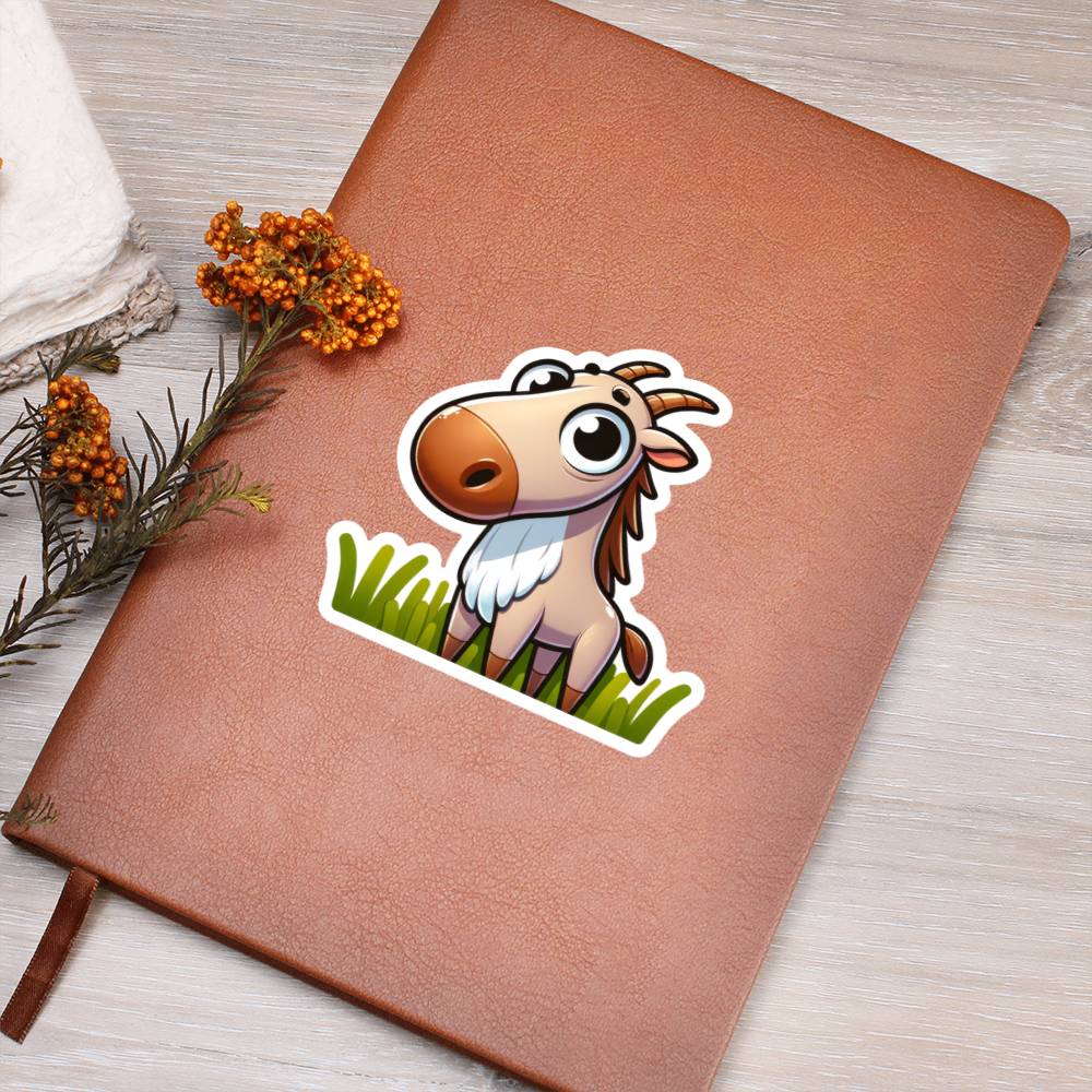 Cute Saiga sticker 150 - Vegan Leather Journal