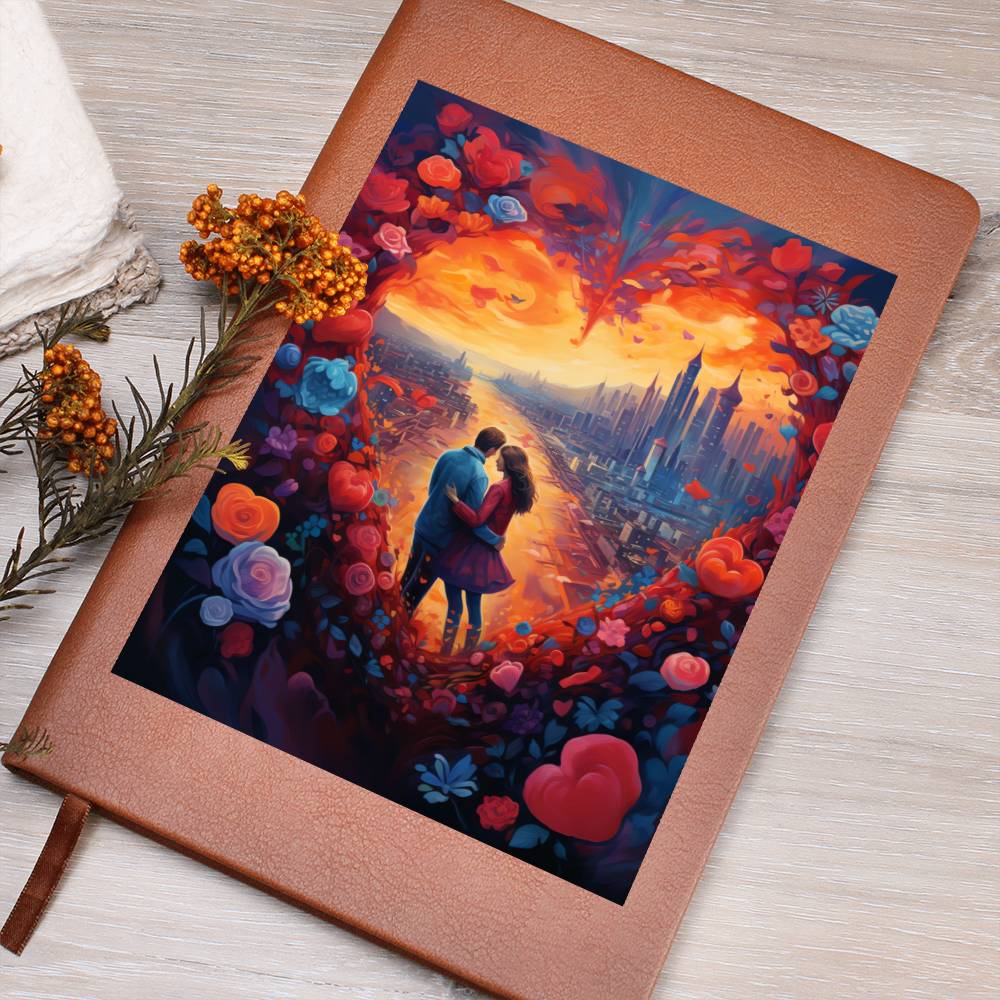 Valentine's Day Art 172 - Vegan Leather Journal