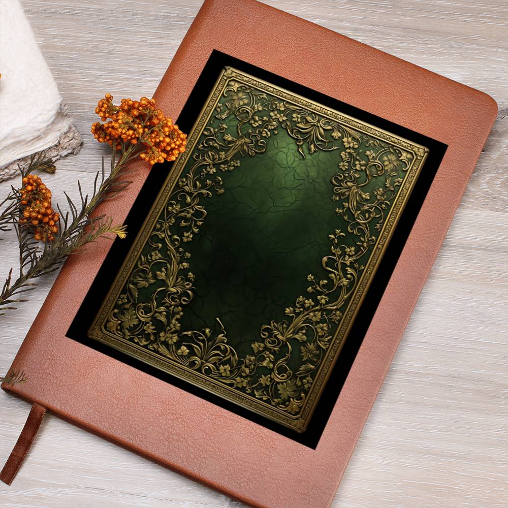 Ornate Gold Cover 031 - Vegan Leather Journal