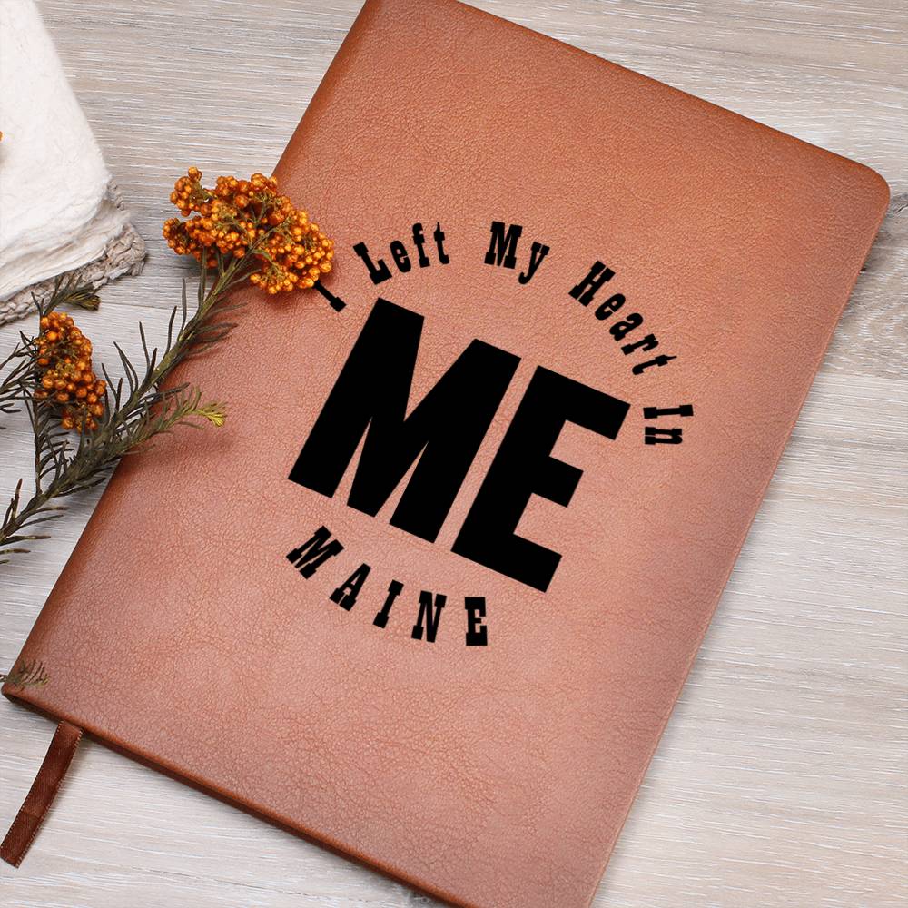 Heart In Maine v01 - Vegan Leather Journal
