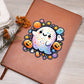 Cute Halloween Sticker 118 - Vegan Leather Journal