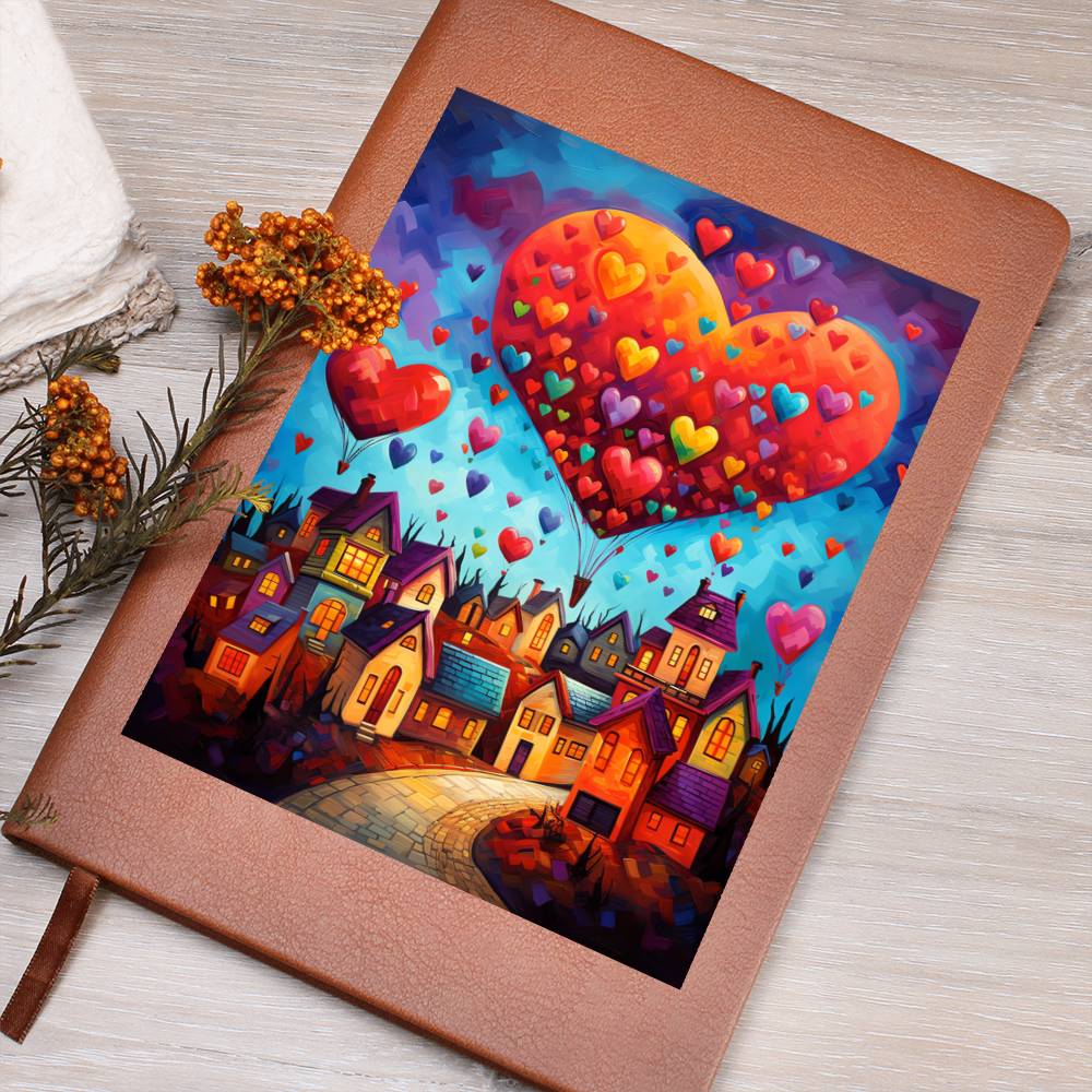 Valentine's Day Art 447 - Vegan Leather Journal