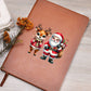 Cute Christmas Reindeer 014 - Vegan Leather Journal
