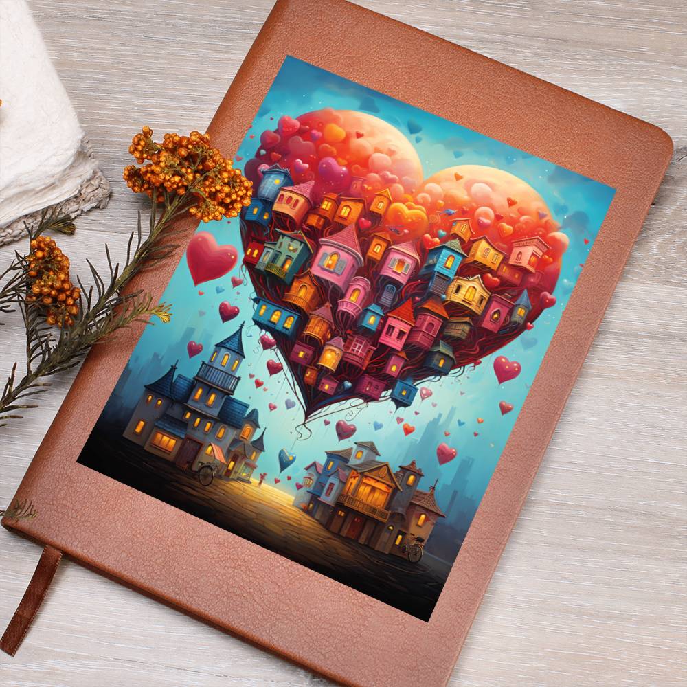 Valentine's Day Art 457 - Vegan Leather Journal