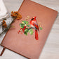 Christmas Cardinal 003 - Vegan Leather Journal