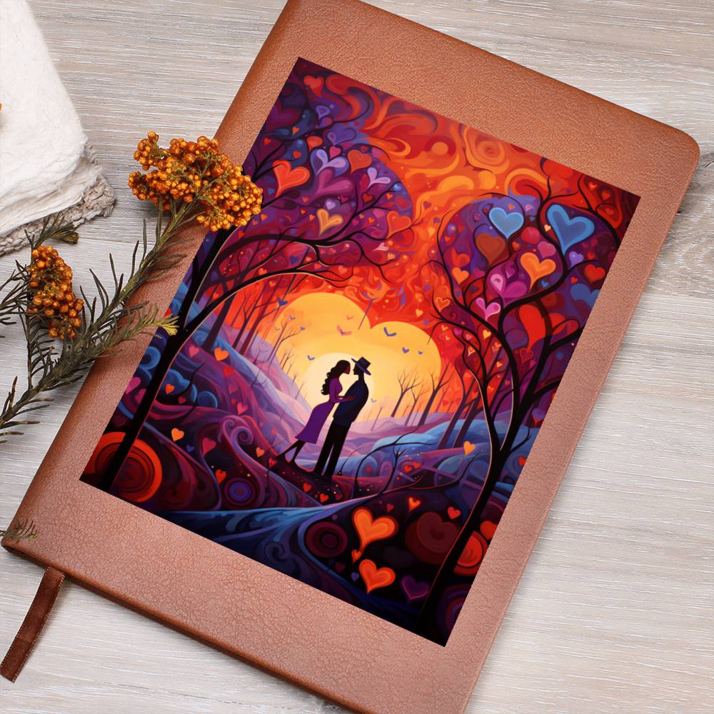 Valentine's Day Art 351 - Vegan Leather Journal