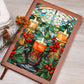 Christmas Stained Glass Design 021 - Vegan Leather Journal