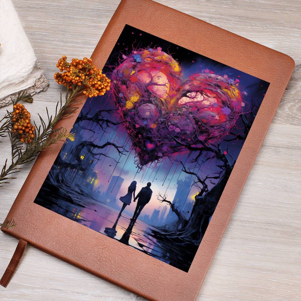 Valentine's Day Art 184 - Vegan Leather Journal