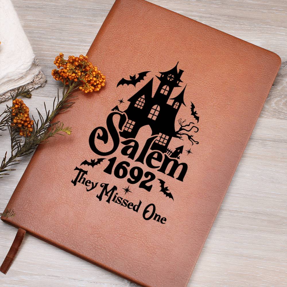Vintage Halloween Signs 25 - Vegan Leather Journal