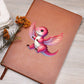 Colorful Baby Dinosaur 014 - Vegan Leather Journal