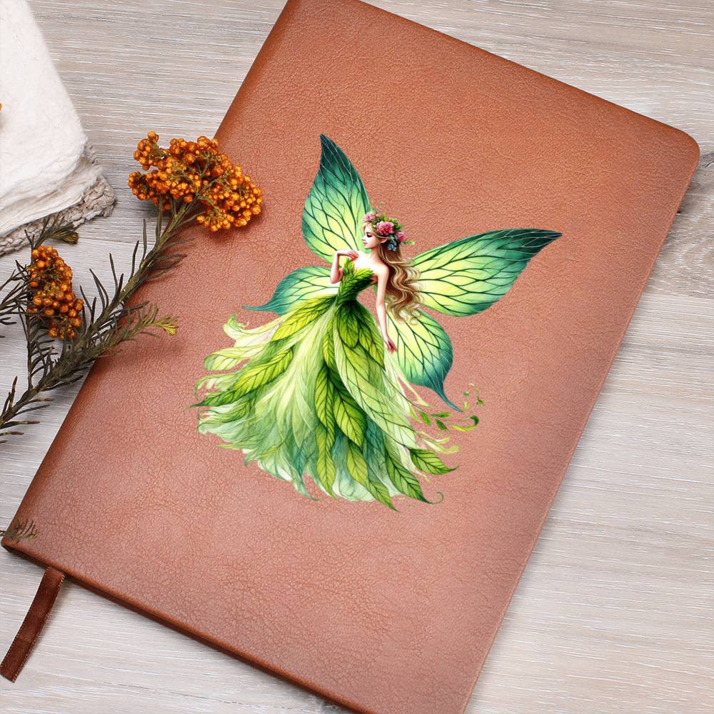 Magical Nature Forest Fairy 06 - Vegan Leather Journal