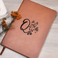 Botanical Monogram Q - Vegan Leather Journal