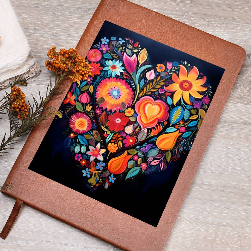 Valentine's Day Art 009 - Vegan Leather Journal