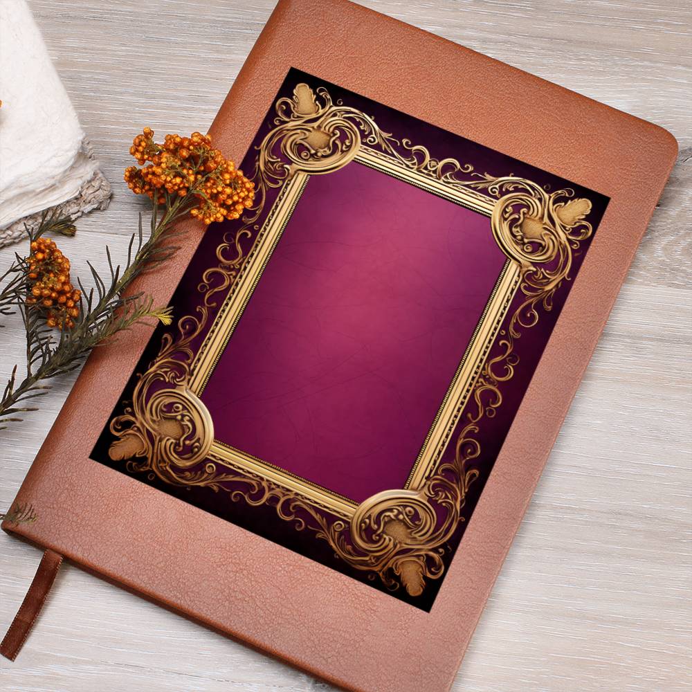 Ornate Gold Cover 029 - Vegan Leather Journal
