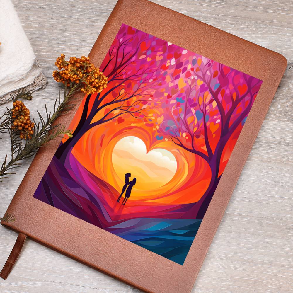Valentine's Day Art 204 - Vegan Leather Journal