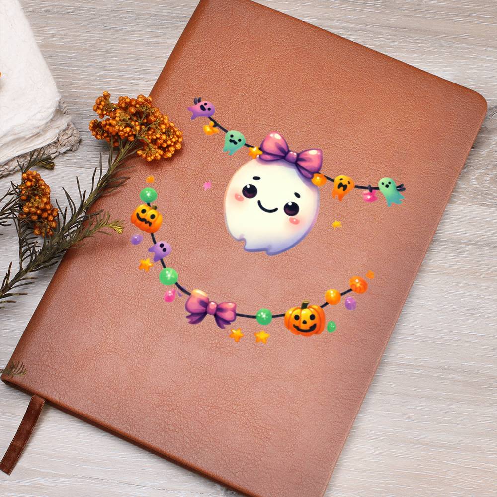 Cute Halloween Sticker 015 - Vegan Leather Journal