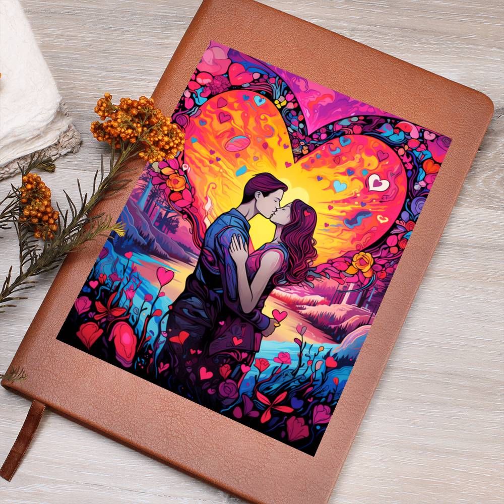 Valentine's Day Art 105 - Vegan Leather Journal