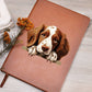Welsh Springer Spaniel Peeking - Vegan Leather Journal