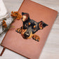 Doberman Pinscher Peeking - Vegan Leather Journal