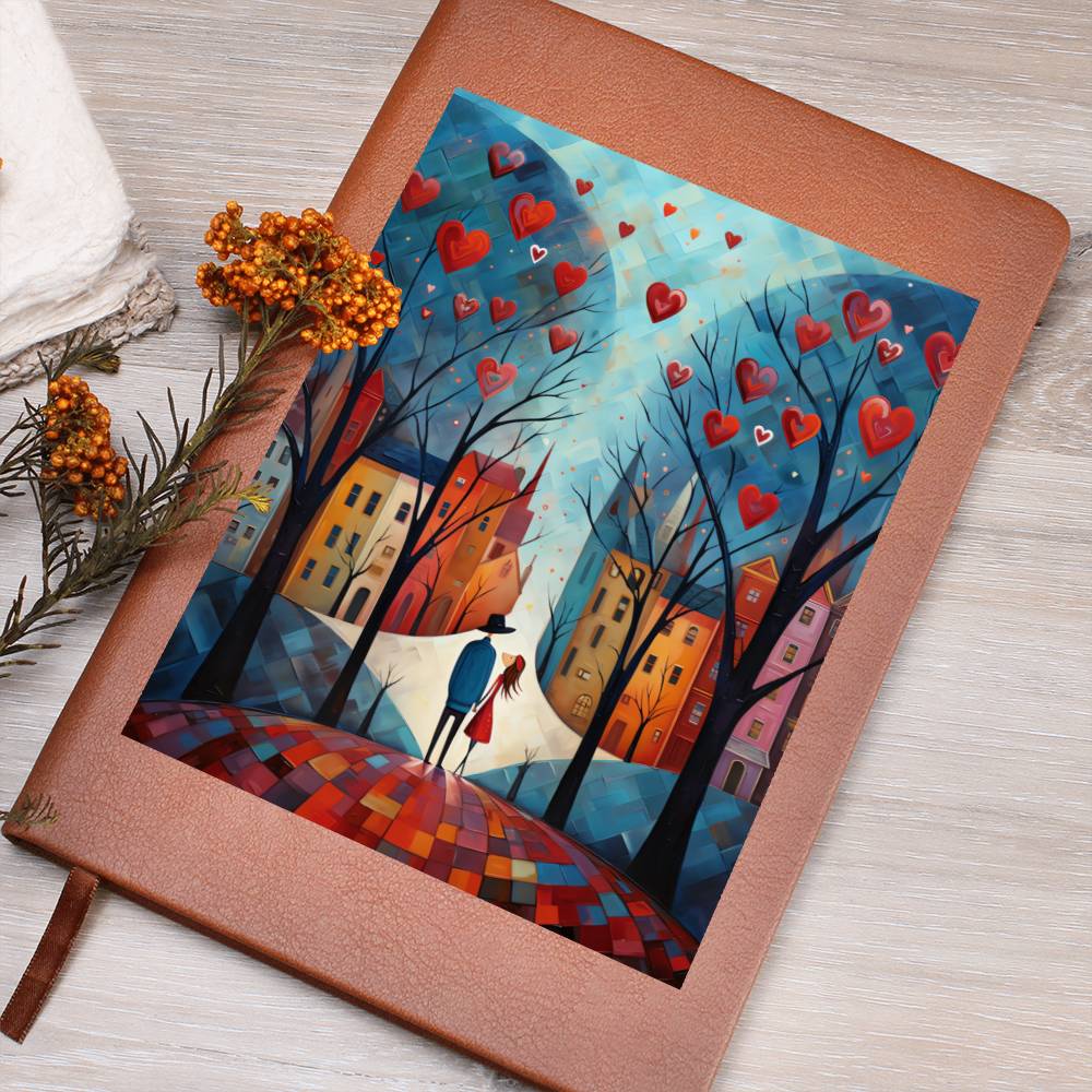 Valentine's Day Art 251 - Vegan Leather Journal