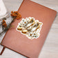 Luxury Wedding Decor Sticker 013 - Vegan Leather Journal