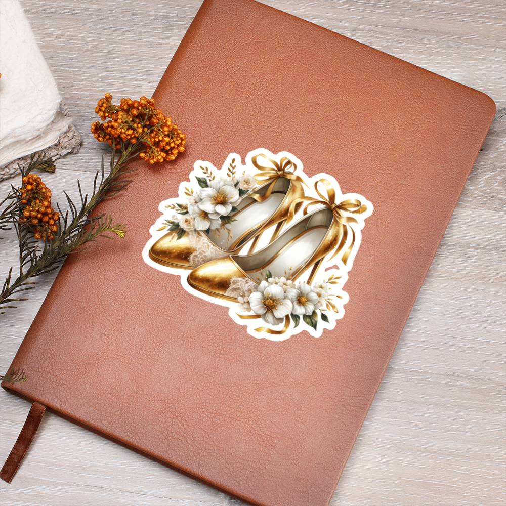 Luxury Wedding Decor Sticker 013 - Vegan Leather Journal