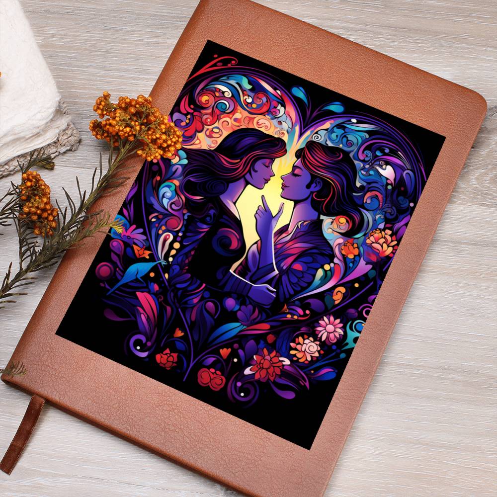 Valentine's Day Art 285 - Vegan Leather Journal