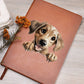 Sloughi Peeking - Vegan Leather Journal
